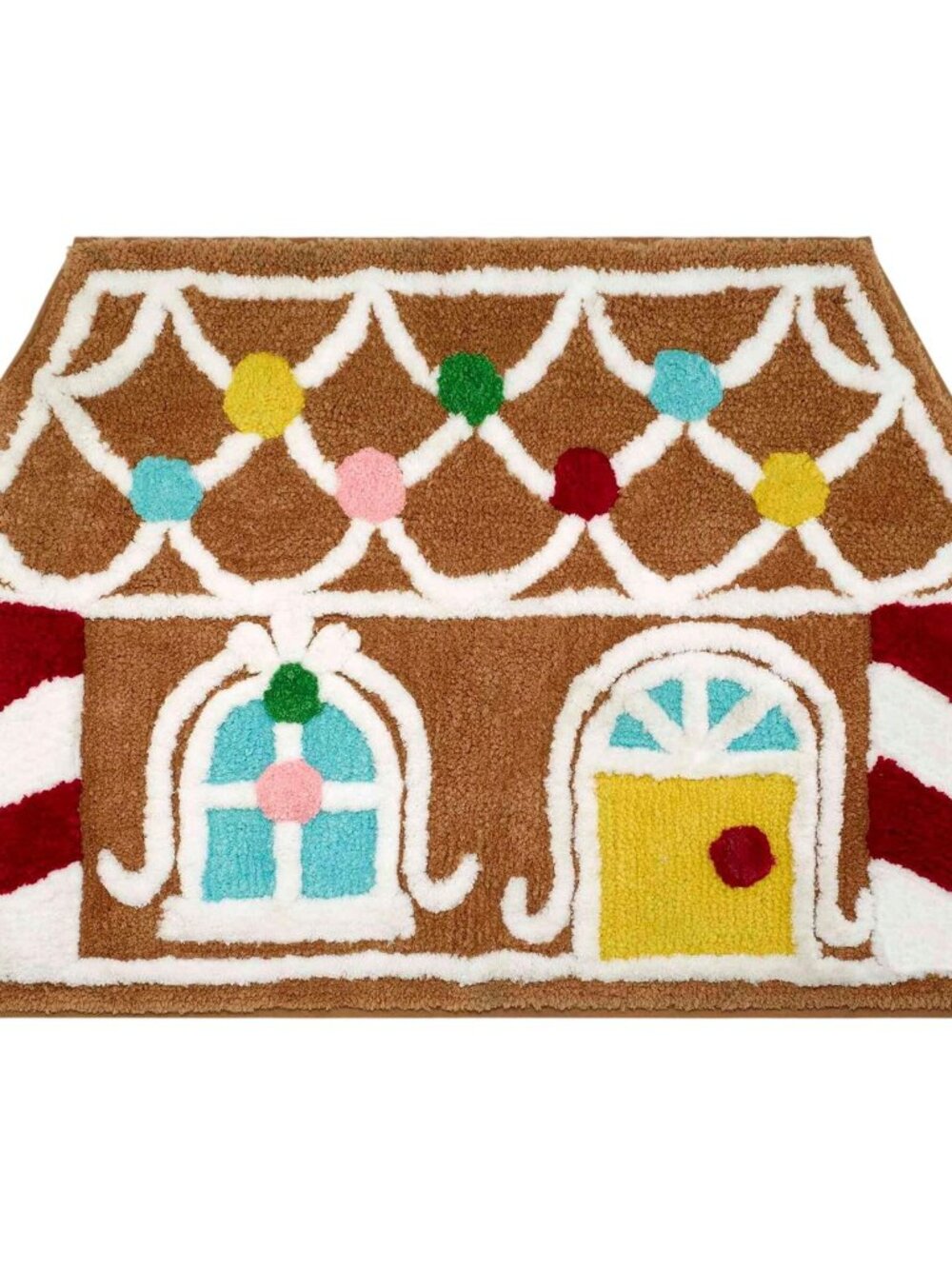 NWT Avanti Linens Holiday Christmas Bath Bathroom Rug Brown Multi 20 x 32